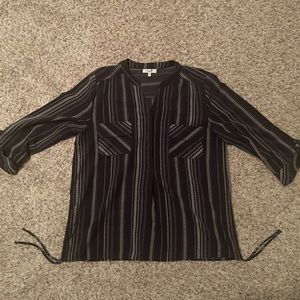 POPPI Black Casual Formal Blouse - Medium